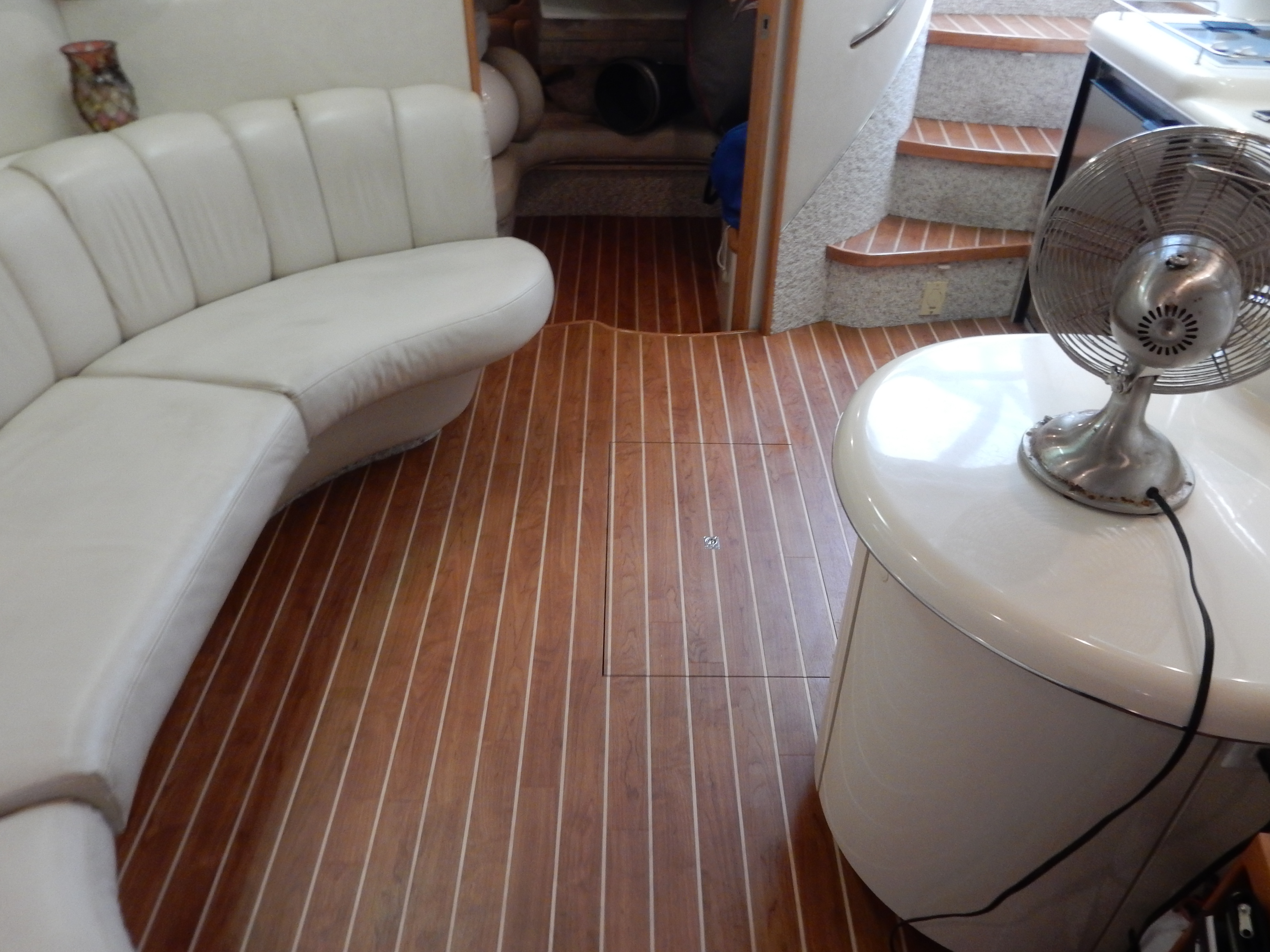 sailboat interior teak