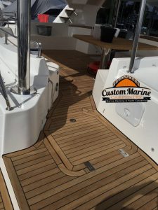 Catamaran_teak_decking_installed