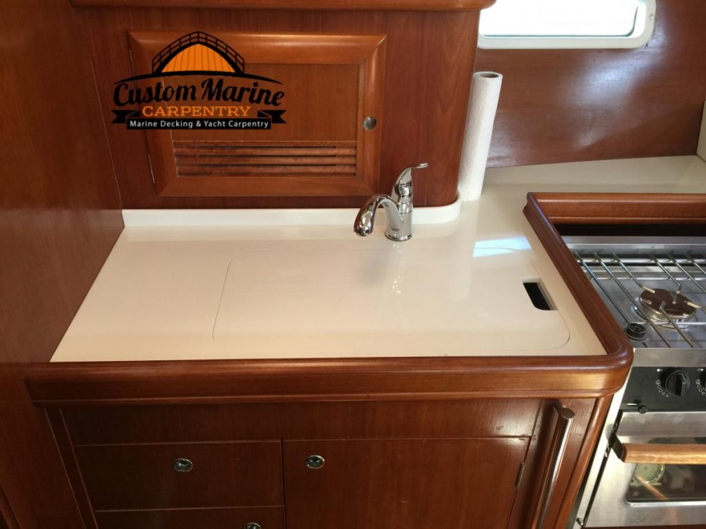 corian counter tops made by Custom Marine Carpentry in Ft Lauderdale fl1